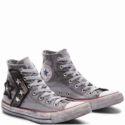 Férfi Converse Camo Patchwork Chuck Taylor All Star Magasszárú Cipő CO2054378 Camo